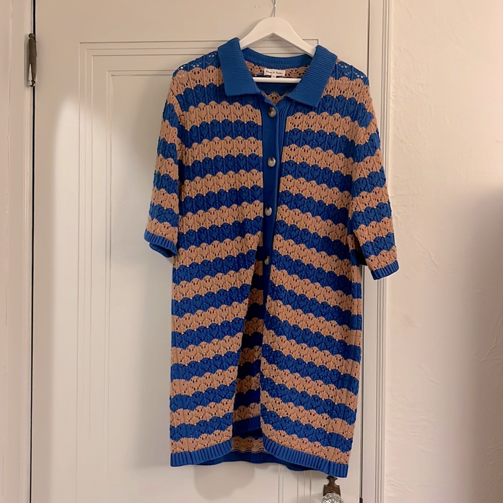 Striped sweater dress